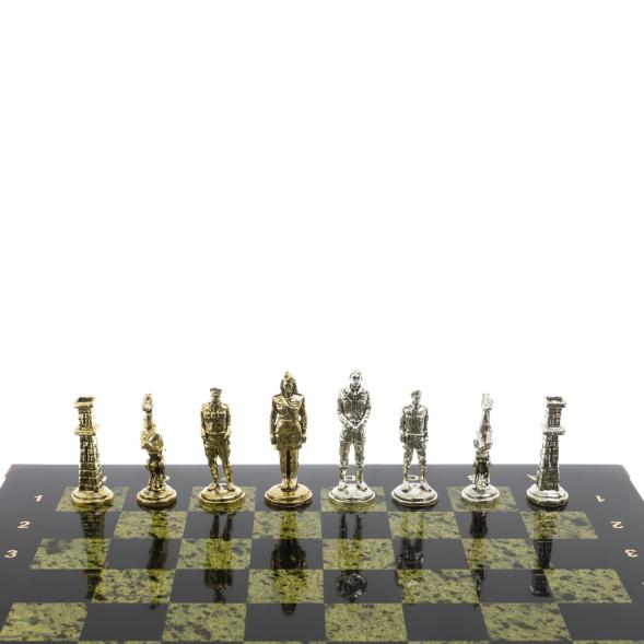 Шахматы сувенирные &amp;quot;Великая Отечественная война&amp;quot; доска 40х40 см змеевик 129836