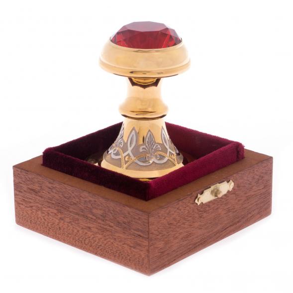 Оснастка для печати &amp;quot;Рубин&amp;quot; круглая в подарочной коробке Златоуст 121872