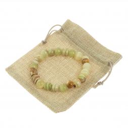 Браслет из оникса 21 бусина / 1 см