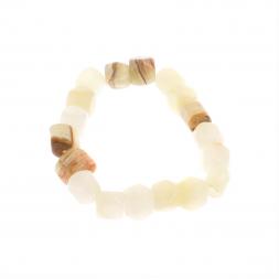 Браслет из оникса 16 бусин / 1 см