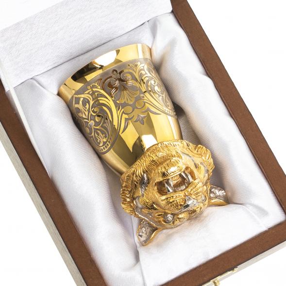 Стопка / рюмка перевертыш &amp;quot;Тигр&amp;quot; 60 мл в подарочной упаковке Златоуст