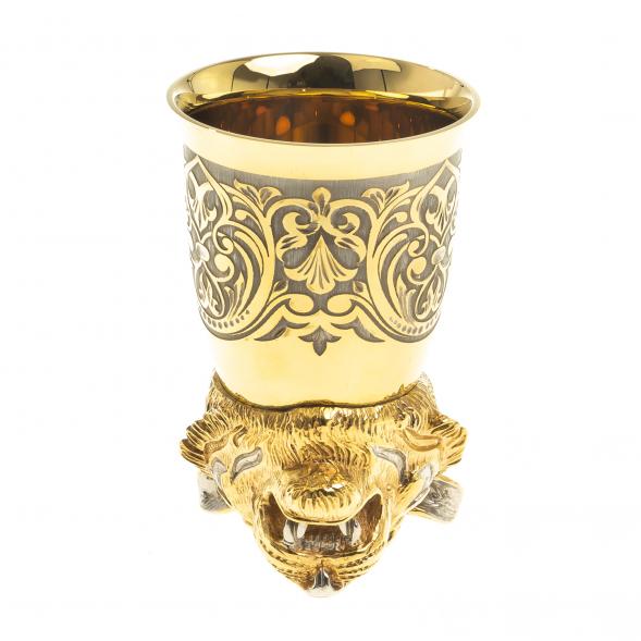 Стопка / рюмка перевертыш &amp;quot;Тигр&amp;quot; 60 мл в подарочной упаковке Златоуст