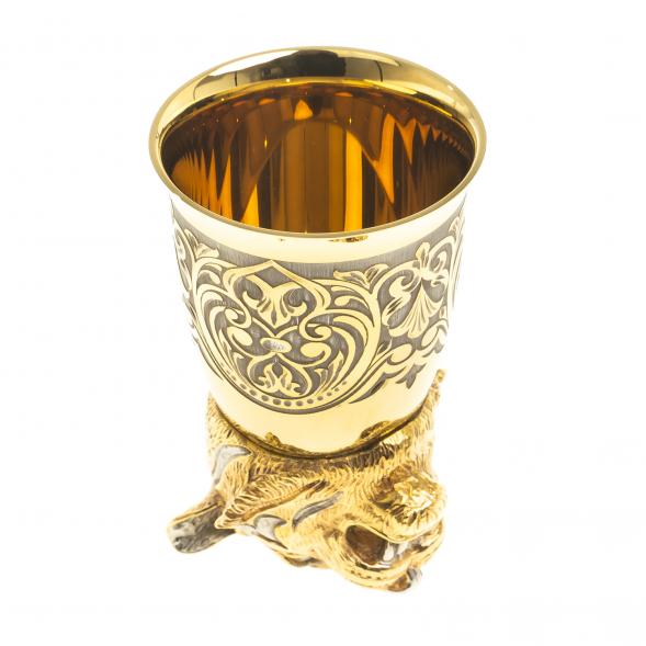 Стопка / рюмка перевертыш &amp;quot;Тигр&amp;quot; 60 мл в подарочной упаковке Златоуст