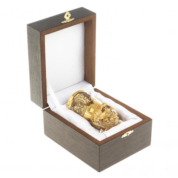 Стопка / рюмка перевертыш &amp;quot;Тигр&amp;quot; 60 мл в подарочной упаковке Златоуст