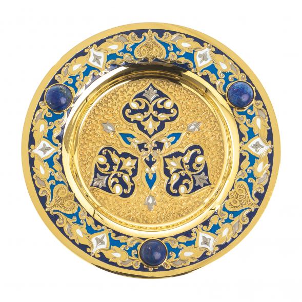 Самовар с сервизом на 6 персон &amp;quot;Лазуритовый&amp;quot; Златоуст 123369