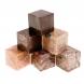 Камни для виски 6 кубиков микс лемезит, креноид, розовый мрамор 123465