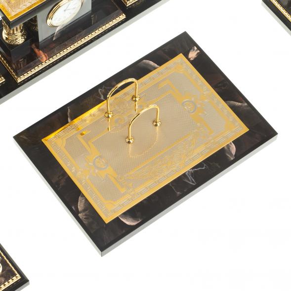 Настольный набор из яшмы и долерита &amp;quot;Орел&amp;quot; 114001