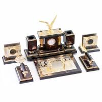 Настольный набор из яшмы и долерита &amp;quot;Орел&amp;quot; 114001