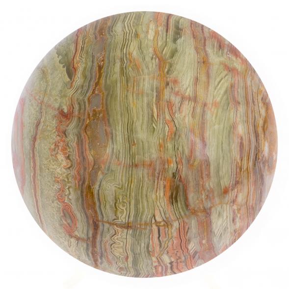 Шар из оникса зелено-коричневый 10 см (4) 125615