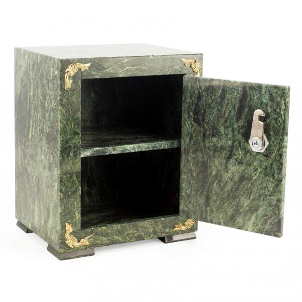 Сейф средний с гербом РФ змеевик 19х15,5х23,5 см 118851