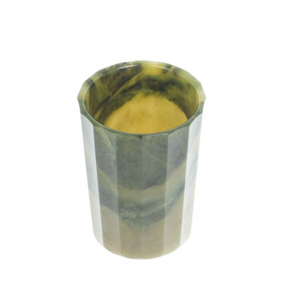 Стопка гранёнаня из нефрита 5х5х7 см 129141