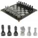 Шахматы с каменными фигурами мрамор гранит 44х44 см 129769