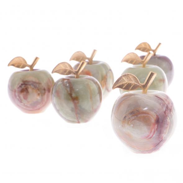 Сувенирное яблоко камень оникс 5,1х6,5 см (2) 121860