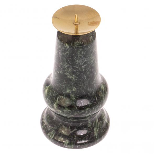 Подсвечник малый из шабровского змеевика 5х5х10,5 см 126365