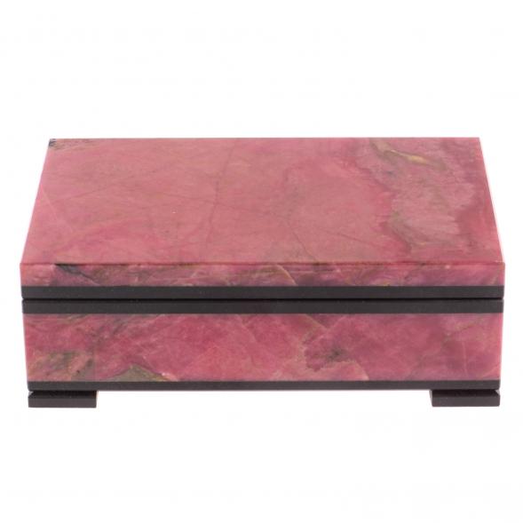 Шкатулка из родонита 12х7,5х4 см 126442