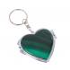 Складное зеркало брелок из малахита Сердце 126672