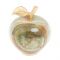Сувенир "Яблоко" из зелено-коричневого оникса 5,1х6,3 см (2)