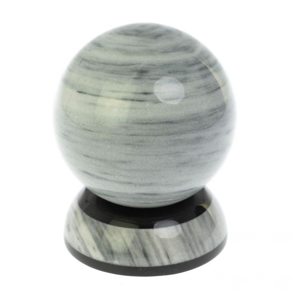 Шар на подставке из серого мрамора 9,5 см 128770