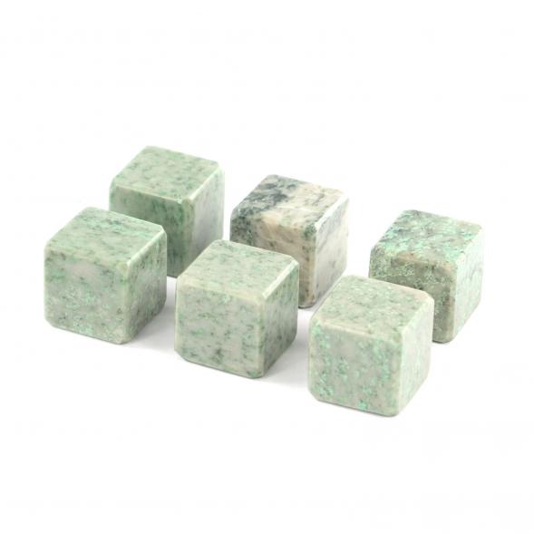 Камни для виски набор 6 кубиков из жадеита 121610