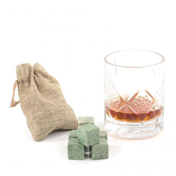 Камни для виски набор 6 кубиков из жадеита 121610