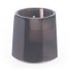 Подсвечник из обсидиана со свечой 6х6х4,5 см 122103