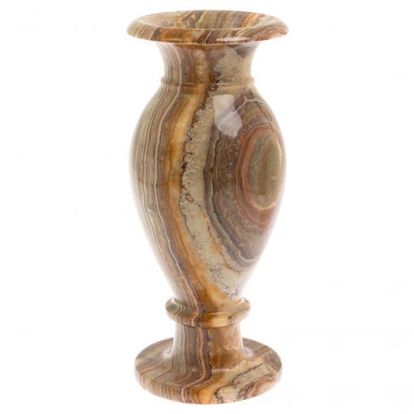 Ваза из коричневого оникса 13х13х30 см (5х12) 130081