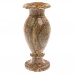 Ваза из коричневого оникса 13х13х30 см (5х12)