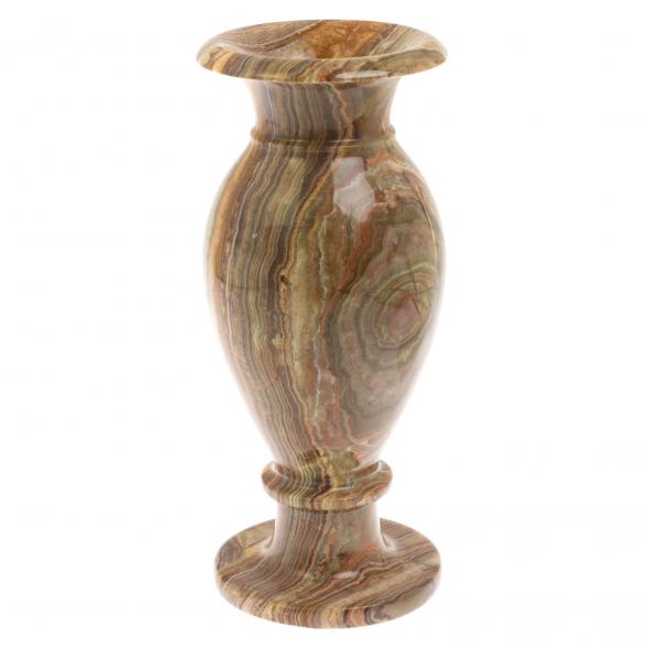 Ваза из коричневого оникса 13х13х30 см (5х12) 130081
