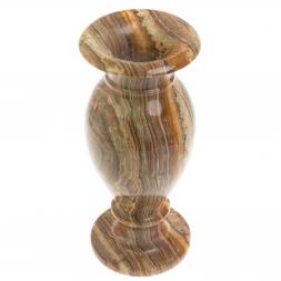 Ваза из коричневого оникса 13х13х30 см (5х12)