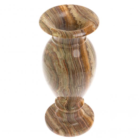 Ваза из коричневого оникса 13х13х30 см (5х12) 130081