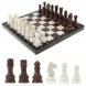 Каменные шахматы &amp;quot;Традиционные&amp;quot; доска 39х39 см мрамор лемезит 122330
