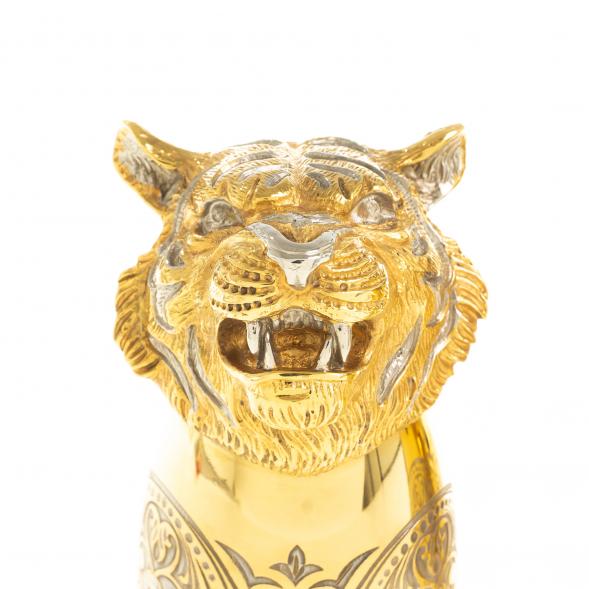 Стопки перевертыши &amp;quot;Тигр&amp;quot; 3 шт 60 мл бронза Златоуст 122950