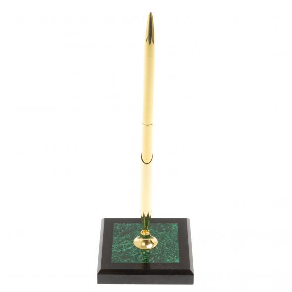 Подставка под ручку из малахита 7х7х21,5 см 127998