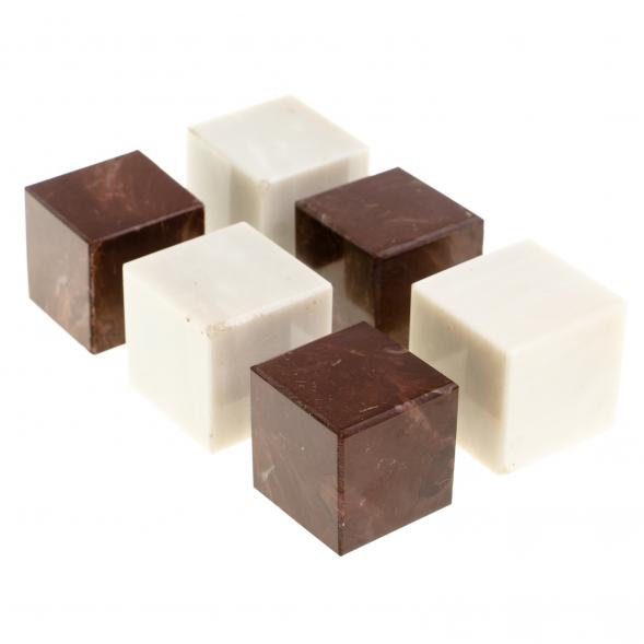 Камни для виски 6 кубиков микс лемезит, мрамор 123468