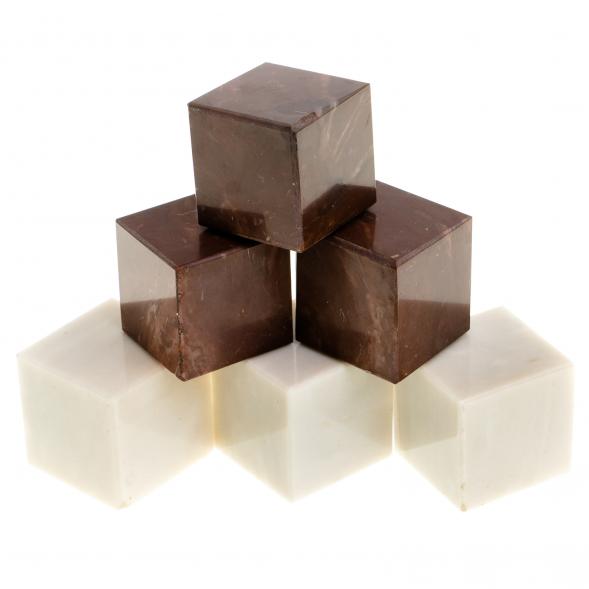 Камни для виски 6 кубиков микс лемезит, мрамор 123468