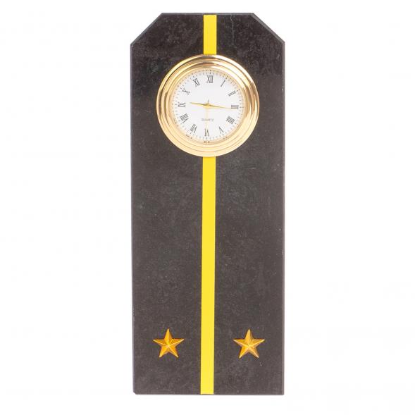 Часы &amp;quot;Погон лейтенант ВМФ&amp;quot; камень змеевик 113500
