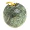 Сувенир "Яблоко" большое змеевик темно-зеленый 8,5х9,5 см
