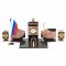 Письменный набор с гербом и флагом России камень креноид