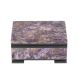 Шкатулка из камня чароит 8х6х4 см 127849