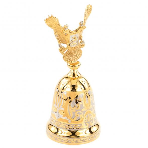 Колокольчик &amp;quot;Двуглавый орел&amp;quot; бронза Златоуст 119674