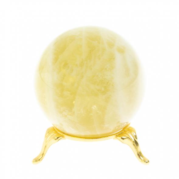 Шар из камня лимонный цитрин 5,9 см 128548