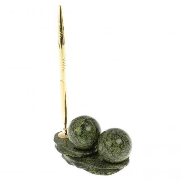 Композиция &amp;quot;Два шара&amp;quot; из змеевика 128772