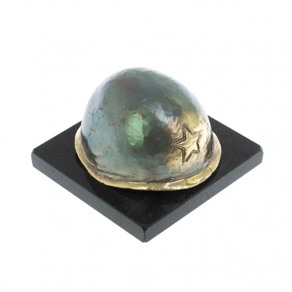 Статуэтка &amp;quot;Каска солдата&amp;quot; из бронзы 8х8х5 см 129066