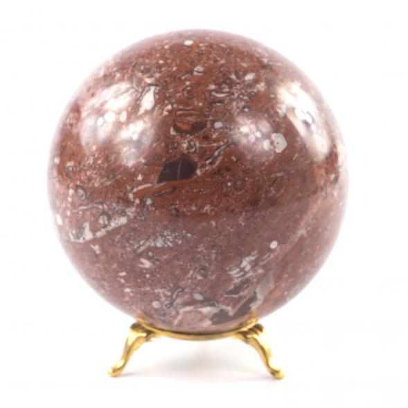 Шар из красного камня креноид 10,5 см 121513