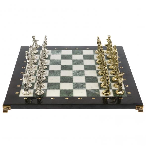 Шахматы &amp;quot;Великая Отечественная война&amp;quot; мрамор змеевик 40х40 см 129840