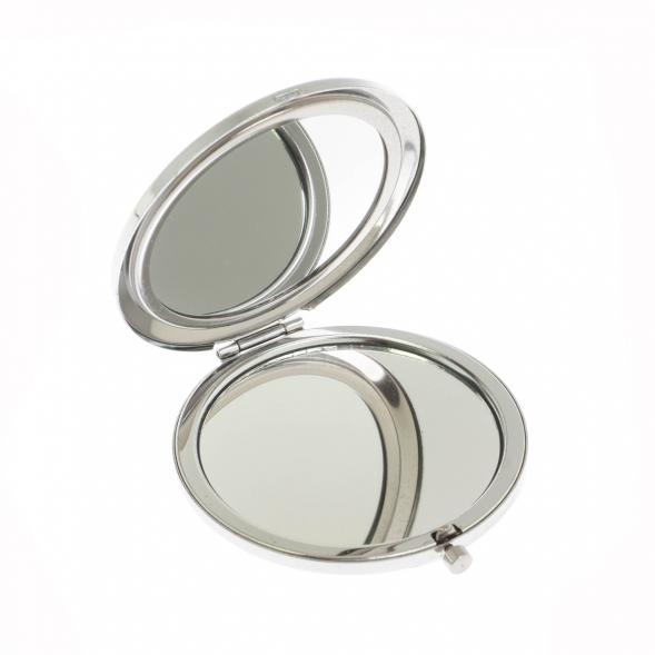 Зеркало круглое зеленый флюорит цвет серебро 125075