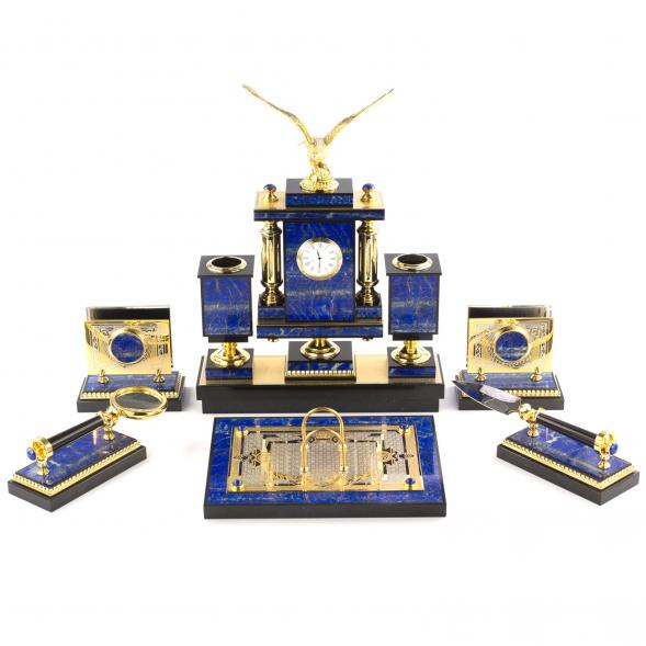 Настольный набор из лазурита &amp;quot;Орел&amp;quot; 119280