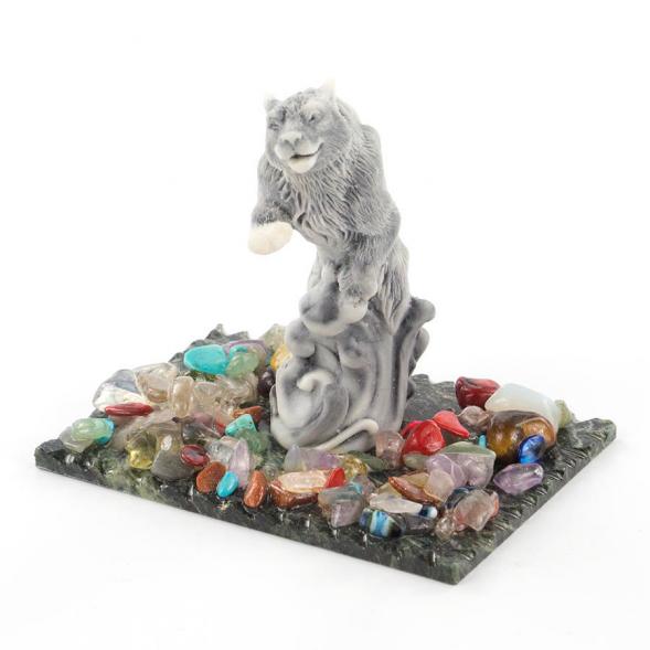 Сувенир &amp;quot;Сказочный волк&amp;quot; из мрамолита 119459