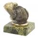 Статуэтка из бронзы и змеевика &amp;quot;Крыса на подставке&amp;quot; 120196