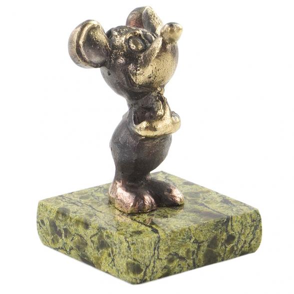Сувенир из бронзы и змеевика &amp;quot;Мышонок&amp;quot; 120293